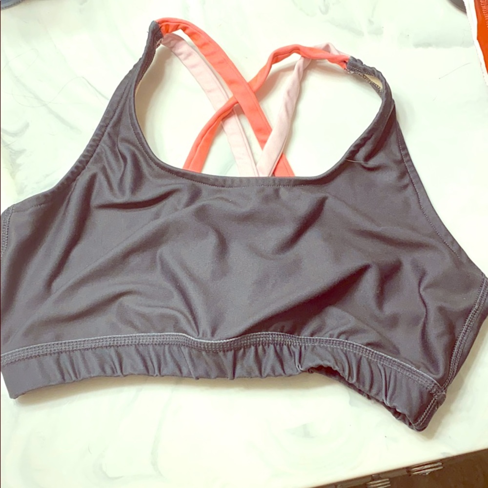 VARSITY SPIRIT Grey & Pink Bra